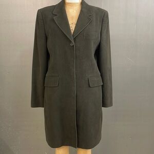 Aquascutum of London. Women’s dk green, tailored jacket. Made in Italy. Size 46
